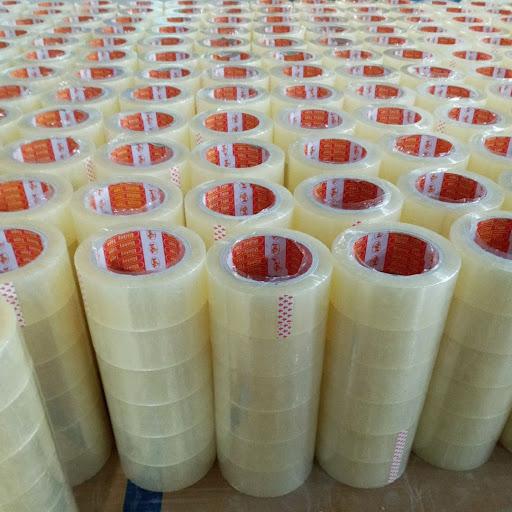  Cây 1Kg 6 cuộn Băng Dính Văn Phòng Đóng Hàng Trong Suốt Vàng Chanh Vàng Đục Lõi Mỏng 