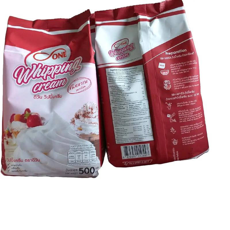 Whipping Cream bột Thailand Có đường gói 500gr tiện lợi Làm bánh, pha chế trà sữa, cà phê, đồ uống Vani