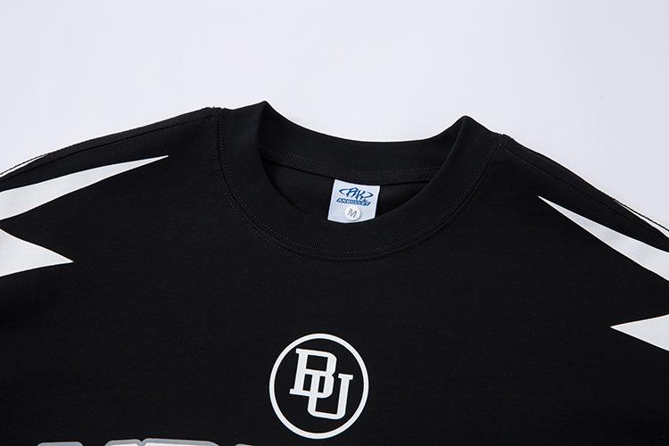 Product Introduction of AKanbullet Summer New Pure Cotton Short Sleeve T-Shirt American Style Jersey Trend Brand High-Quality Heavyweight Printed T-Shirt 28