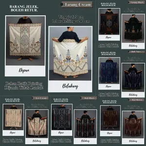 Sarung Batik Dewasa Jumbo Motif Batik Sarung Pria Dewasa Santri Muslim FREE POUCH