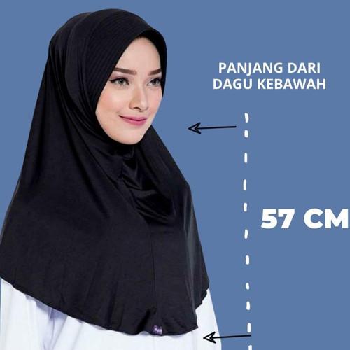Product Introduction of Elzatta Hijab Jilbab Bergo Kerudung Instan Spandek - Zaria Casual Nyaman SEKOLAH Standar Panjang Simple 0