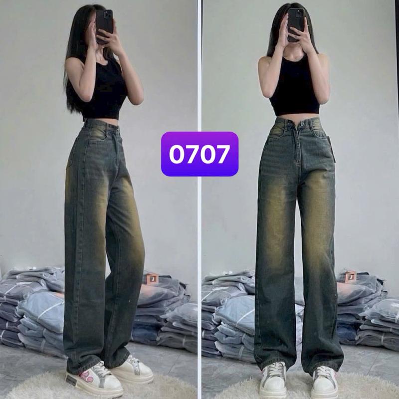 Quần baggy jean nữ mẫu mới ống rộng form suông phong cách trẻ trung, cá tính - Tranzystore BGNU0707