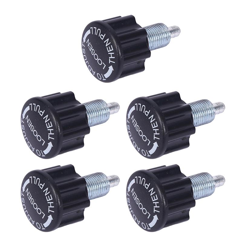 Núm Chốt Kéo Tập Thể Dục, 5 Cái, 16 ", Máy Tập Thể Dục, Thiết Bị Xe Đạp Nhả, Chốt Lò Xo, Bộ Núm Có Rãnh 0