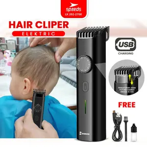 SPEEDS Pencukur Rambut Anak Bayi Hair Clipper USB Perawatan Anak Bayi Rechargeable Kumis Cordless Professional Elektrik 202-2700