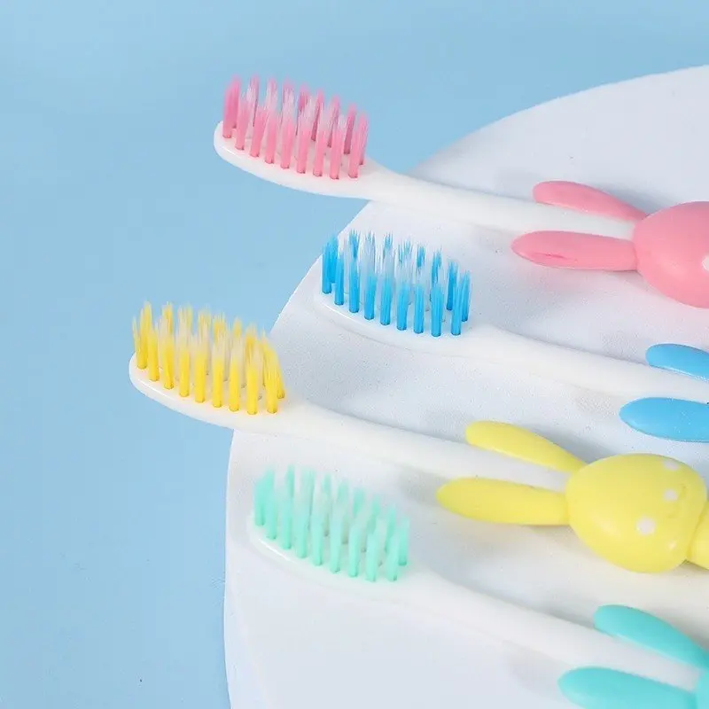 Set 4 Bàn chải đánh răng trẻ em lông mềm, siêu mịn chăm sóc răng miệng cho bé từ 1-10 tuổi, giúp bé vệ sinh răng miệng sạch sẽ 1