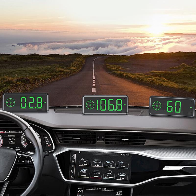Product Introduction of Car Digital Speed Head Up Display Universal Speedometer HUD  Compass Speed Measurement Indicator For Truck Vehicles USB Power 16