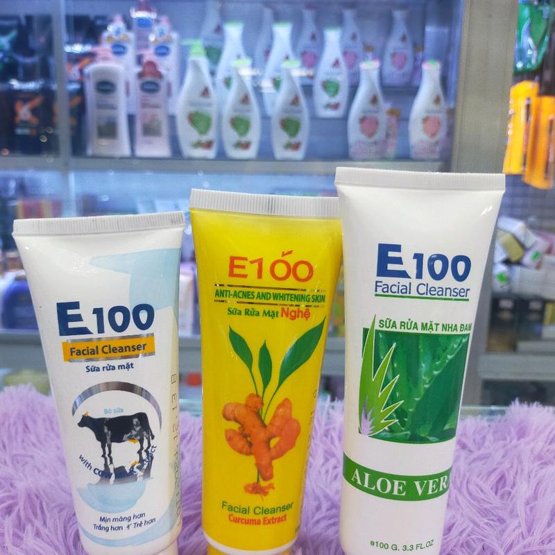 Sữa rửa mặt E100 giảm mụn, sáng da, mịn màng 1