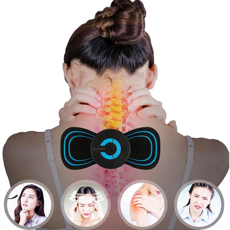 Product Introduction of Mini Neck Massager Cervical Vertebra Mas-sager,Portable Shoulder Back Massage Mat,6 Modes Adjustable Massager for Whole Body Arm 9