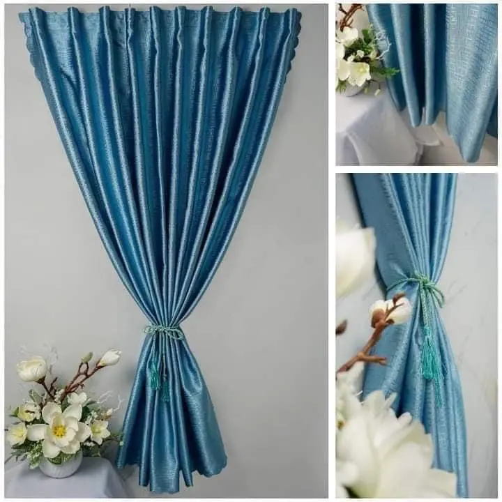 Rèm Dán Tường, Cửa Sổ, Rèm Cửa Trang Trí-Không Cần Khoan Tiện Lợi, Chất Liệu Vải Cản Sáng Tốt Nhiều Màu Lựa Chọn 1