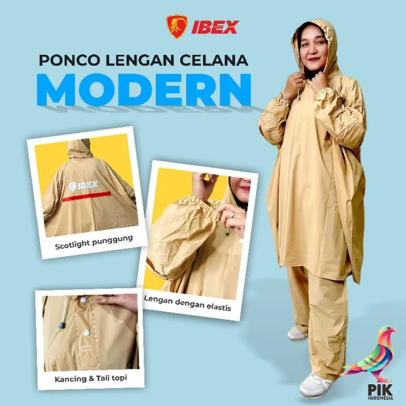 Jas Hujan Atasan dan Celana MODERN - IBEX 5