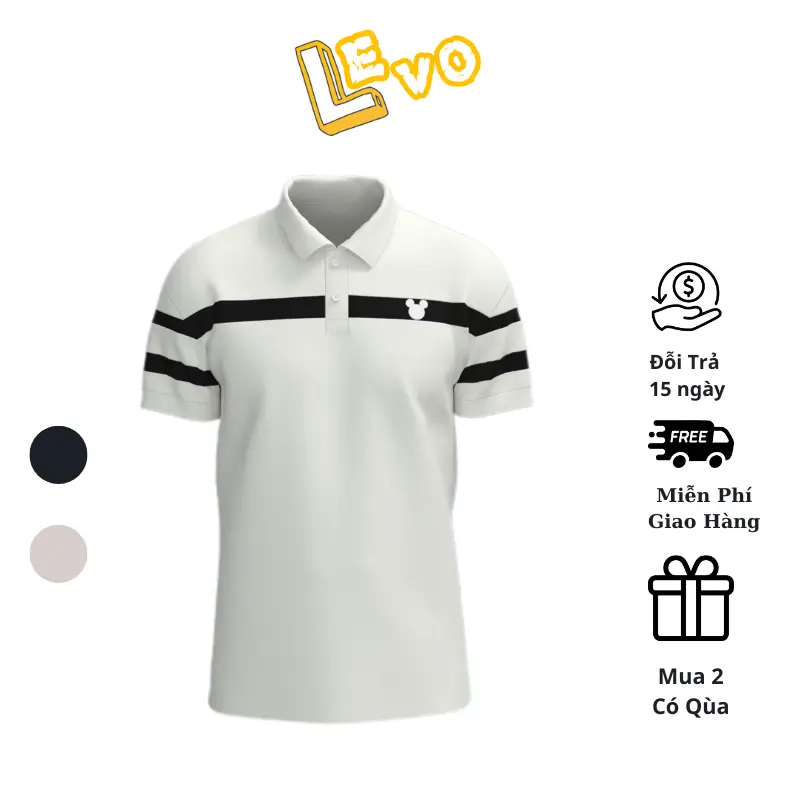 Áo Polo Nam Tay Ngắn Cổ Trụ  Vải Cotton Mềm Mịn Cao Cấp Thiết Kế Trẻ Trung Thanh Lịch Có Cổ Menswear Shirt