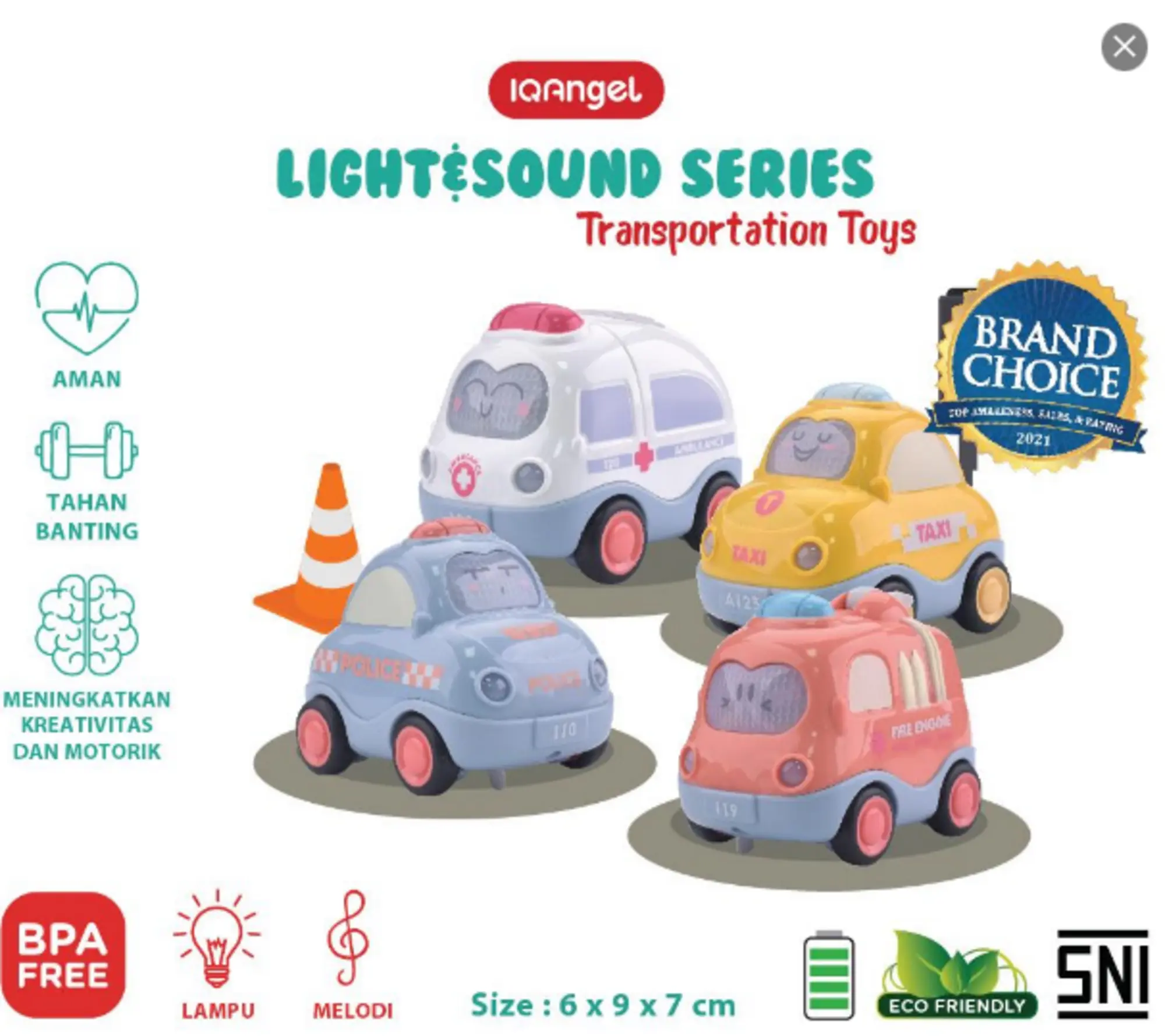 IQANGEL Transportation Car Toys / Mainan Edukatif Bayi / Mainan Mobil-Mobilan Puzzle
