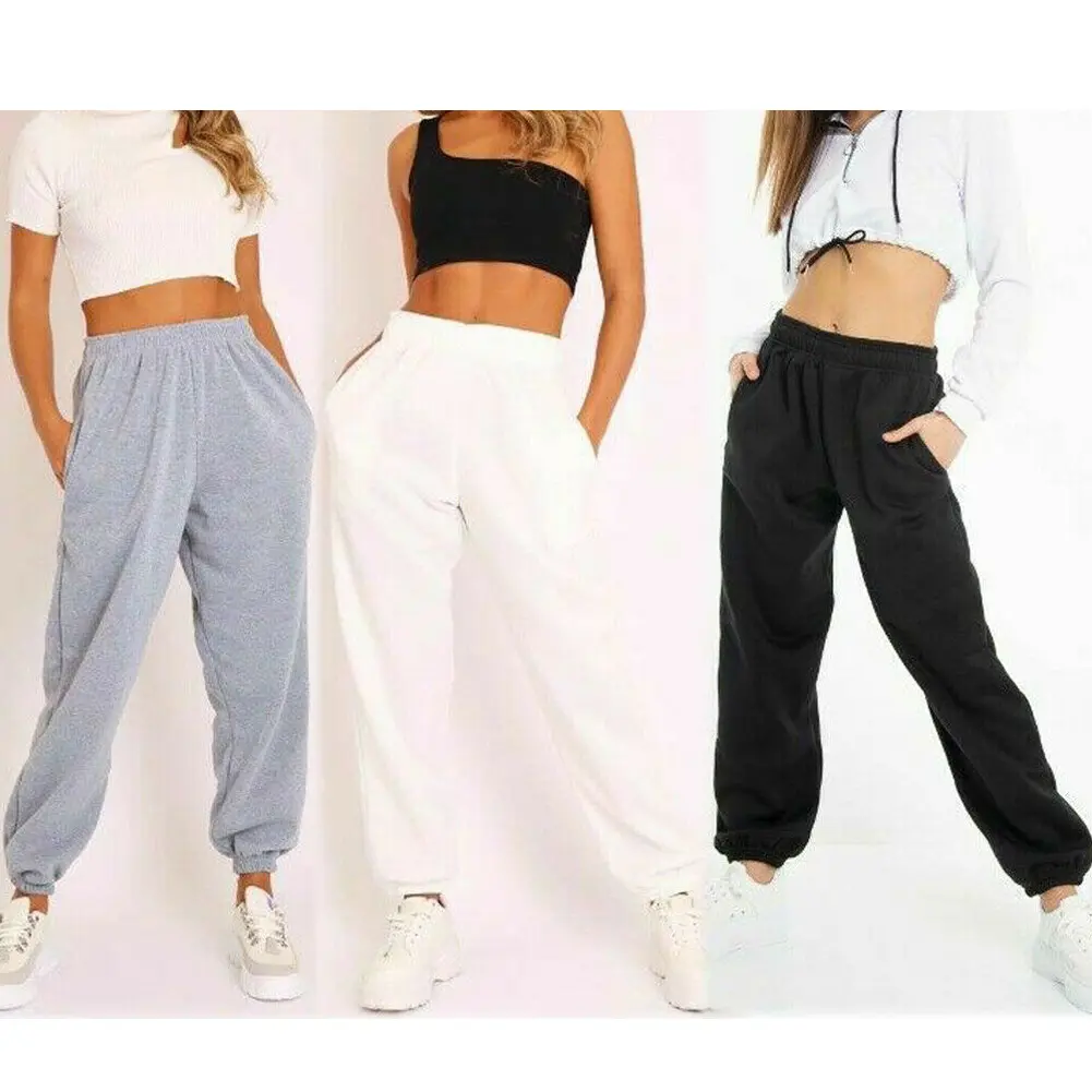 Casual Sweatpants for Women's High Waisted Joggers Summer Workout Baggy Yoga Pants Cinch Bottom Trousers