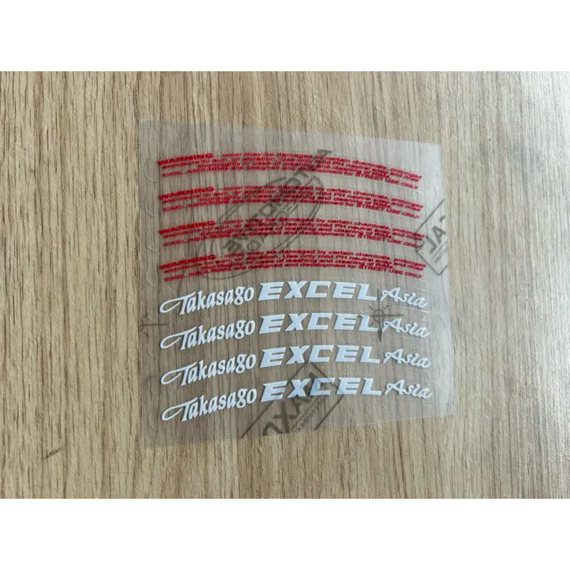 Stiker velg takasago excel asia 1set 3