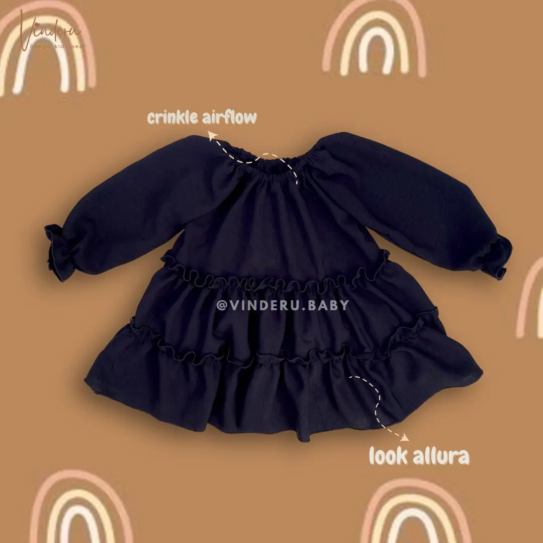 Vinderu Allura dress polos/Baju Bayi/Dress Bayi/Pakaian Bayi