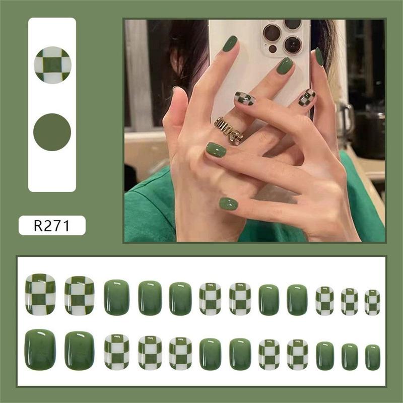 Product Introduction of 24 PCS INS Trendy Foil Gel Nail Stickers Glittering Simple Gel Full Nail Wraps Self-Adhesive French Manicure Decal DIY NAil Art Making 14