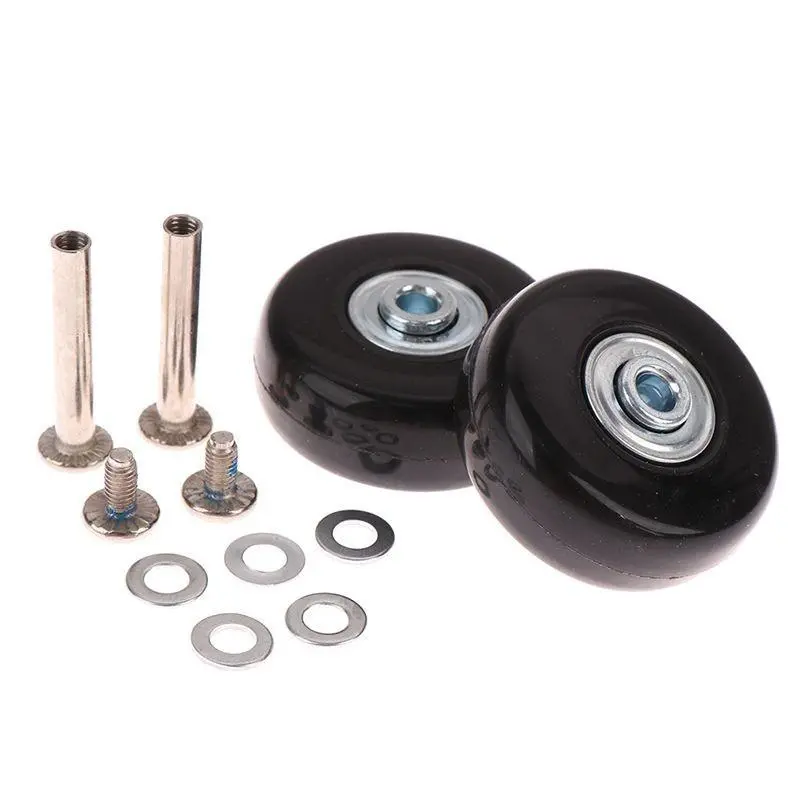 【4 PCS】Roda Koper Pengganti Karet Luggage Replacement Wheel 40 45 50 60 x 18 mm Rubber Suitcase Wheels Set Roda Koper Pengganti 40 45 50mm Luggage Replacement Wheel Wheels Roda Koper Replacement Pengganti 5