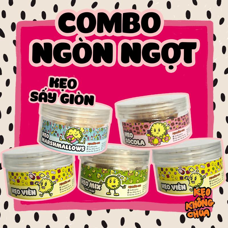 Combo NGÒN NGỌT 5 sản phẩm: Chew Alpenliebe Socola Marshmallows Mix - KẸO SẤY GIÒN KKC