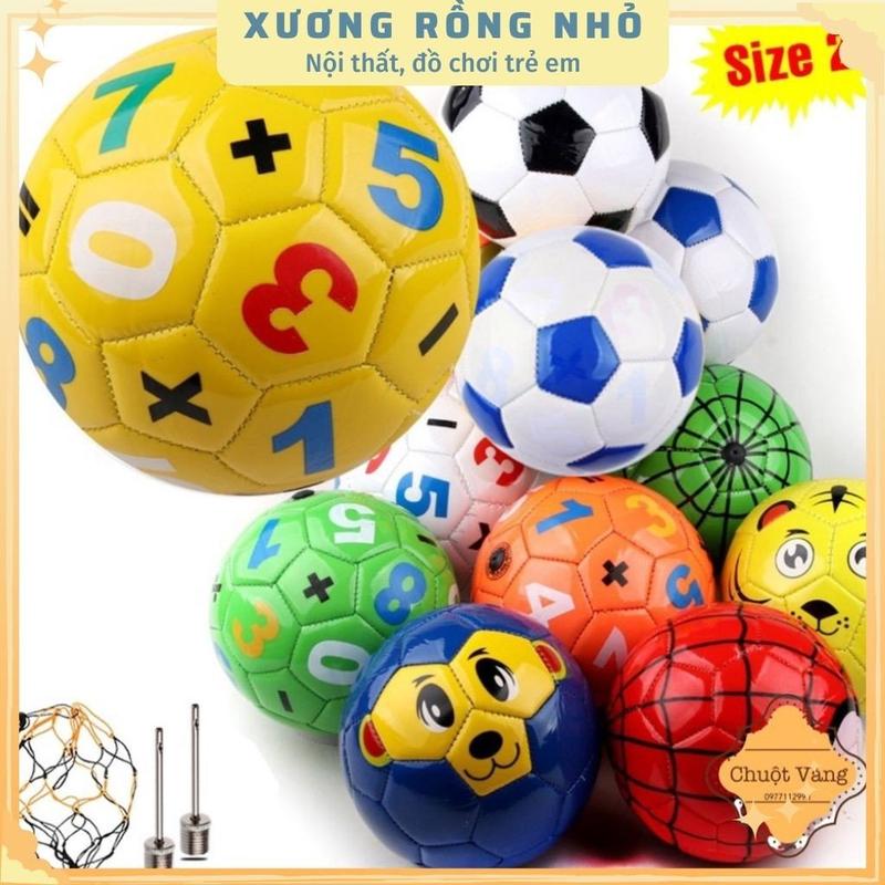 Bóng Đá Trẻ Em Số 2 Chất Liệu Da Bóng, Mềm Mại, An Toàn Cho Bé Từ 1 Đến 5 Tuổi Tập Vận Động Phản Xạ Đồ Chơi Toy