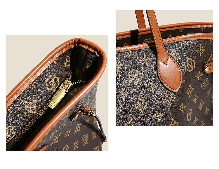 Product Introduction of Túi Tote Cầm Tay Hong Kong, Giá Cả Phải Chăng, Sang Trọng, Cao Cấp, Phong Cách Cổ Điển Da Thật, Thời Trang, Dễ Phối Đồ Thích Hợp Đi Lại, Dung Lượng Lớn, Không Thấm Nước, Túi Đeo Vai Nữ 4