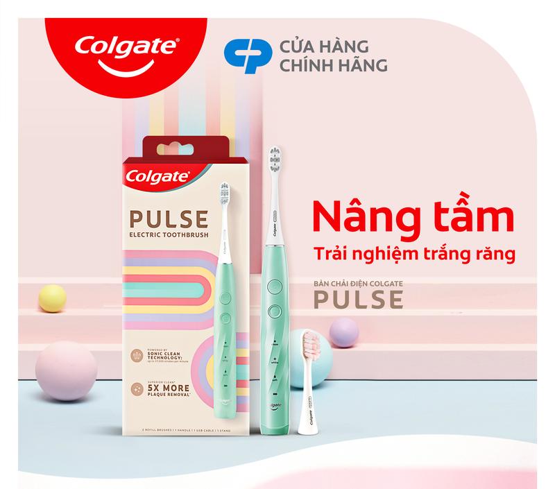 Product Introduction of [DUY NHẤT 4-6.5]Bàn chải điện Colgate PULSE công nghệ sóng âm, sạch mảng bám, hỗ trợ Trắng Răng, pin 60 ngày 1