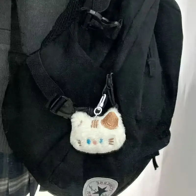 Túi Đựng Tai Nghe Nhồi Bông Móc Khóa, Xiaohongshu Hellosweetie Mắt Xanh Kitty Hoạt Hình Dễ Thương, Túi Đựng, Thích Hợp Cho Ví Tiền Xu 7