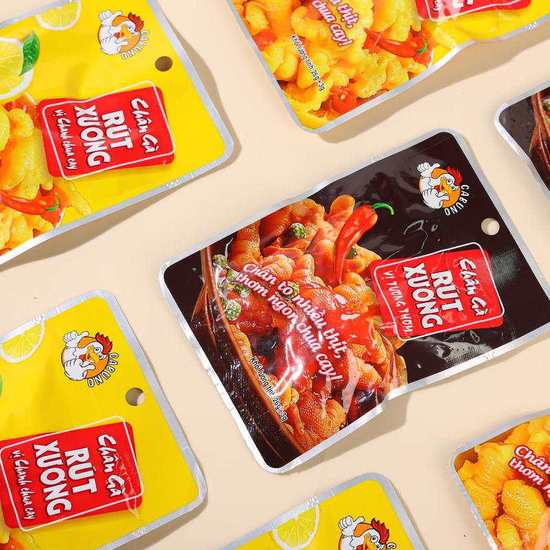COMBO 40 chiếc chân gà RÚT XƯƠNG CABUNO chua cay đậm vị Vị Chua Cay