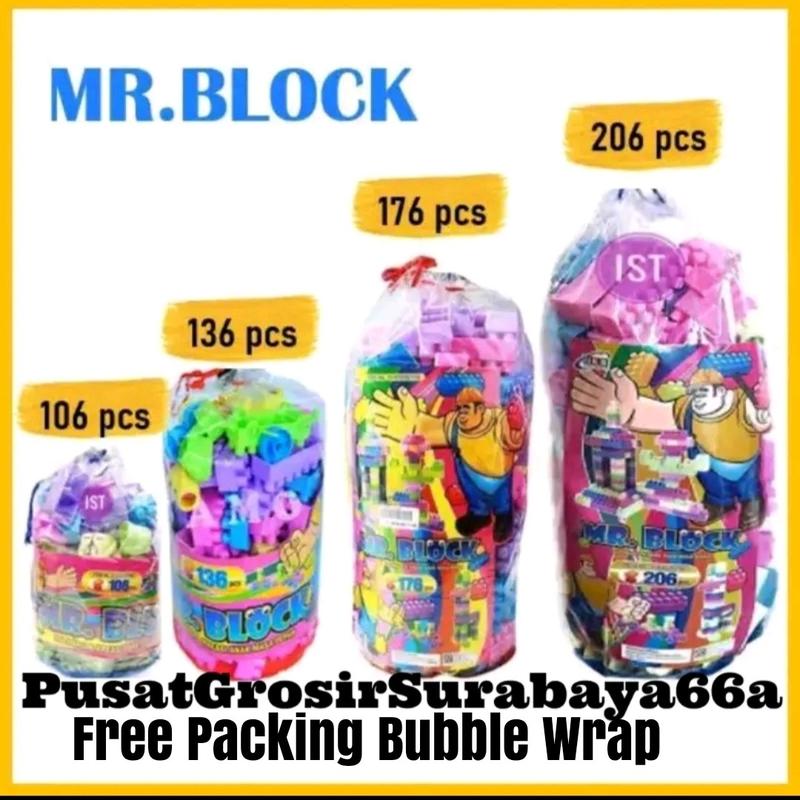 MAINAN BLOCKK ( ONGKIR 1KG ) / MAINAN BLOK JUMBO BLOCK ISI ...