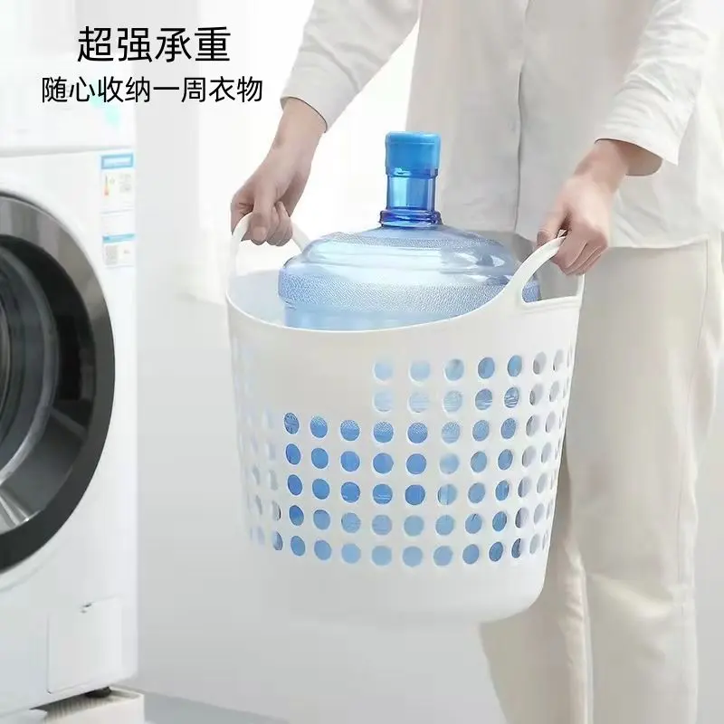 Giỏ Đựng Quần Áo Bẩn, Gấp Gọn, Thoáng Khí, Thiết Kế Rỗng Phong Cách Bắc Âu, Thích Hợp Sử Dụng Trong Gia Đình Và Phòng Tắm, Thích Hợp Cho Quần Dài Xếp Nếp, Giỏ Đựng Đồ, Kiểu Chèn Rổ 3