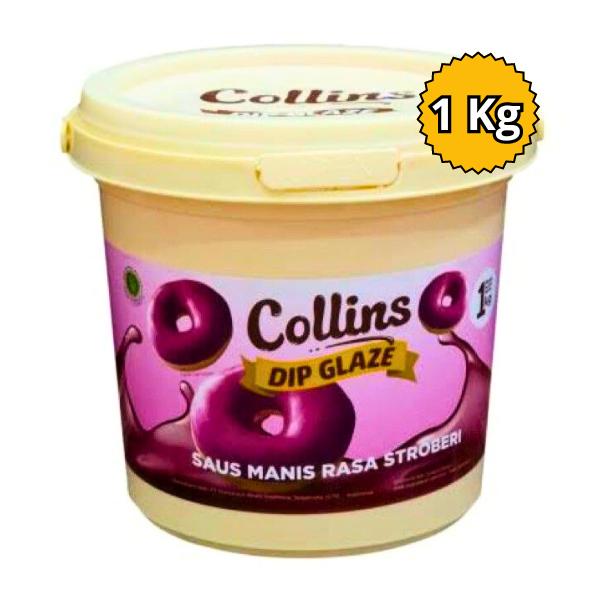 Collins Choco Crunchy 1 kg / Collins Dip Glaze / Collins Coklat / Collins Strawberry Susu Tiramisu Green Tea Taro 1 Kg 6