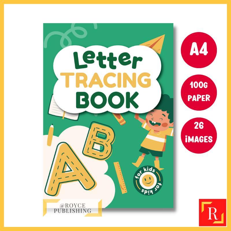 Product Introduction of Casual Letter Tracing Colouring Book For Kids, Preschoolers And Toddlers 5  (A4 | 26 Images | 100gsm)|ROYCE PUBLISHING 0