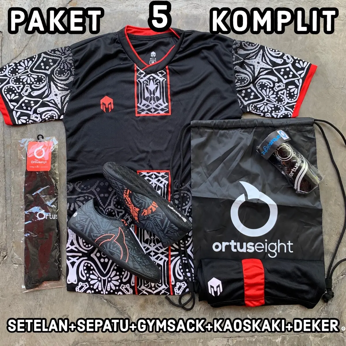 Sepatu Futsal Ortuseigh Dewasa 39-43 Paket 5