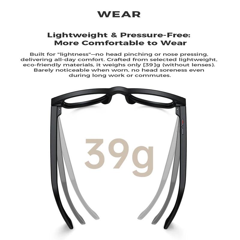 AI Smart Glasses M01 for Photography Object Recognition Video Recording Bluetooth Music Calling AI Recognition Translation - Image 2