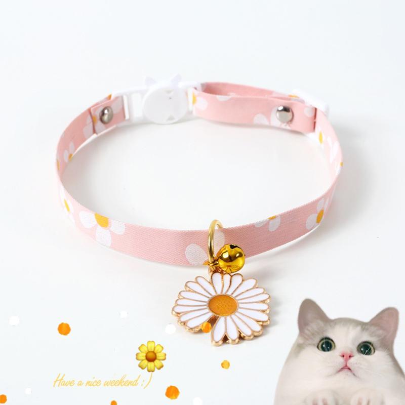 Product Introduction of Daisy Flower Pet Cat Collars Floral Adjustable Safety Breakaway Puppy Chihuahua Collar Kitten Rabbit Necklace Cat Accessories #341721 33