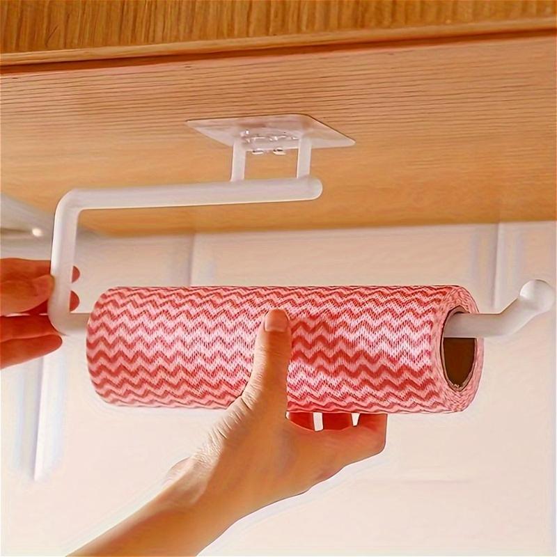 Paper Towel Holder, 1 Count Wall Mounted Tissue Holder, Kitchen Cabinet Roll Holder for Home Bathroom Dormitory Dining Room 0