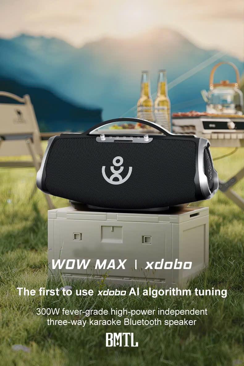 Product Introduction of Loa Karaoke Bluetooth 5.3 Xdobo Wow Max 300W, Pin: 30000mAh. Kèm 2 Micro Không Dây, Loa siêu trầm Hỗ Trợ Cổng 6.5mm/AUX/USB/Cổng OTG Củ Loa Nghe Nhạc Kem loa  xdobo wow max 300w loa _ di động x dobo 16