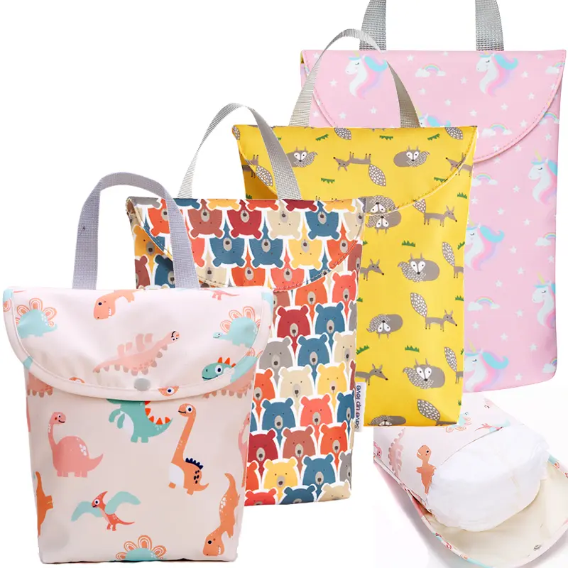 Baby Diaper Paper Diaper Storage Bag Portable Waterproof Portable Mother and Baby Mommy Bag