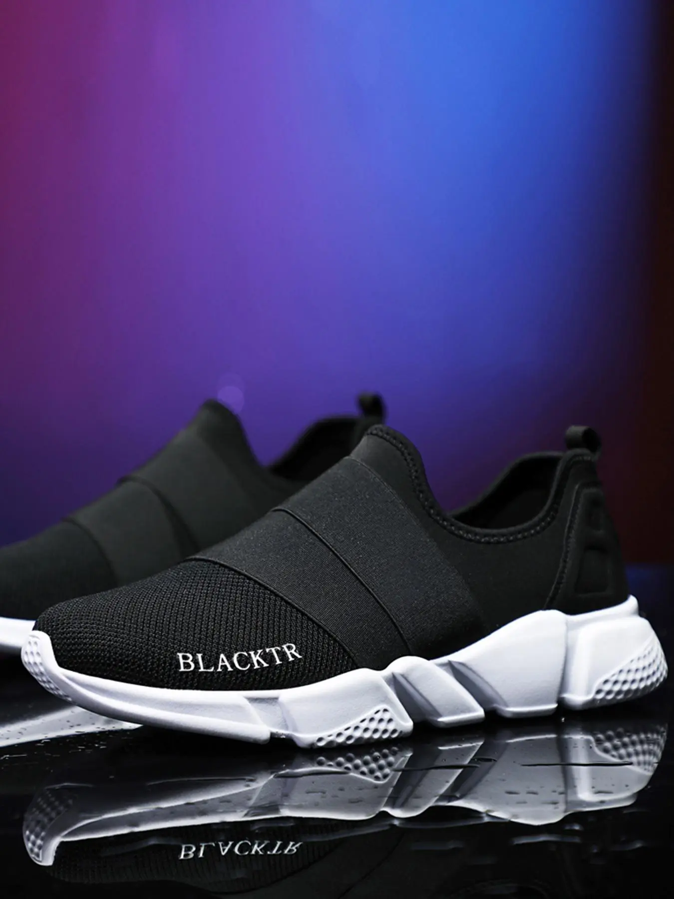 Men's Fashionable Slip on Sneakers, Casual Lightweight Breathable Comfortable Sports Running Shoes, Male All-match Round Toe Shoes for Daily Wear