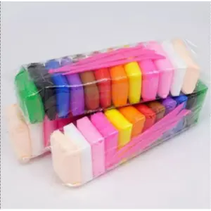 Air Dry Clay isi 12 Warna Modelling Clay - Light Clay