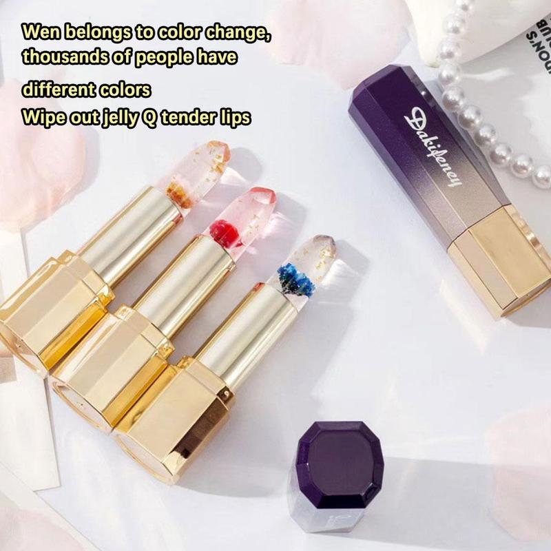 Product Introduction of New Temperature Change Moisturizing Lipstick 1pcs Lipstick Flower Jelly Color Changing Lipstick W4Y1 31