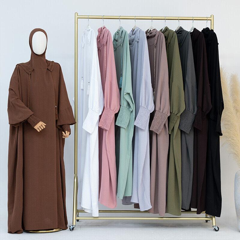 Product Introduction of Váy Hoodie Phụ Nữ Hồi Giáo, 1 Chiếc, Dài Tay Áo, Dáng Rộng Rãi, Áo Choàng Maxi, Abaya, Áo Jilbab 16