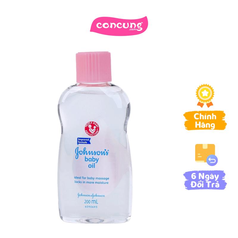 Dầu Massage và dưỡng ẩm Johnson Baby cho bé 200ml