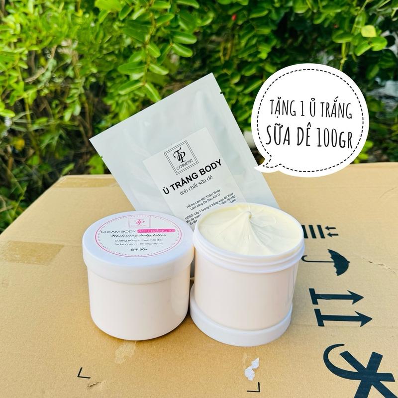( Tặng Tắm Trắng ) 500g KEM KÍCH TRẮNG MẠNH X5 CAO CẤP Dưỡng Da Body
