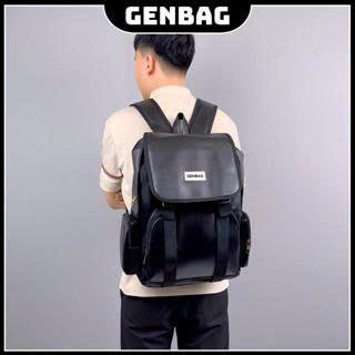 [LIVE] Balo da đi học GENBAG balo nam nữ nắp gập nhiều ngăn đựng vừa laptop 15,6 inch BL14