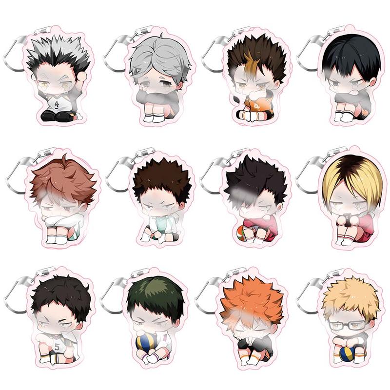 Product Introduction of Haikyu!! Chủ đề Anime Móc Chìa Khóa Mặt Dây Chuyền Nhỏ Ngoài, Chất Liệu Acrylic, Thiết Kế Hoạt Hình Dễ Thương Phiên Bản Q, Hai Chiều, Thích Hợp Làm Mặt Dây Chuyền Túi 1