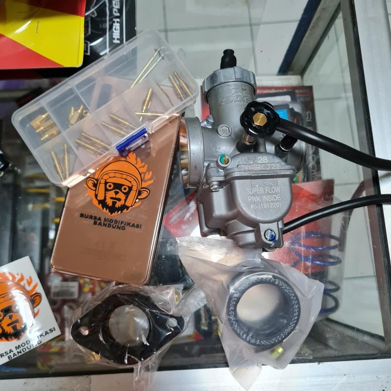 Super Flow BRT Karbu SF PE 28 30 Banyak Bonus Karburator Carburator Klx Ninja King 1