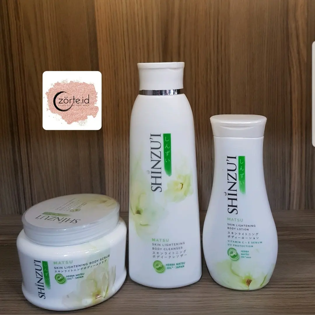 SHINZUI Paket komplit 3mcm  (hand body 100ml,lulur 200g,bodywash 250ml) Mencerahkan