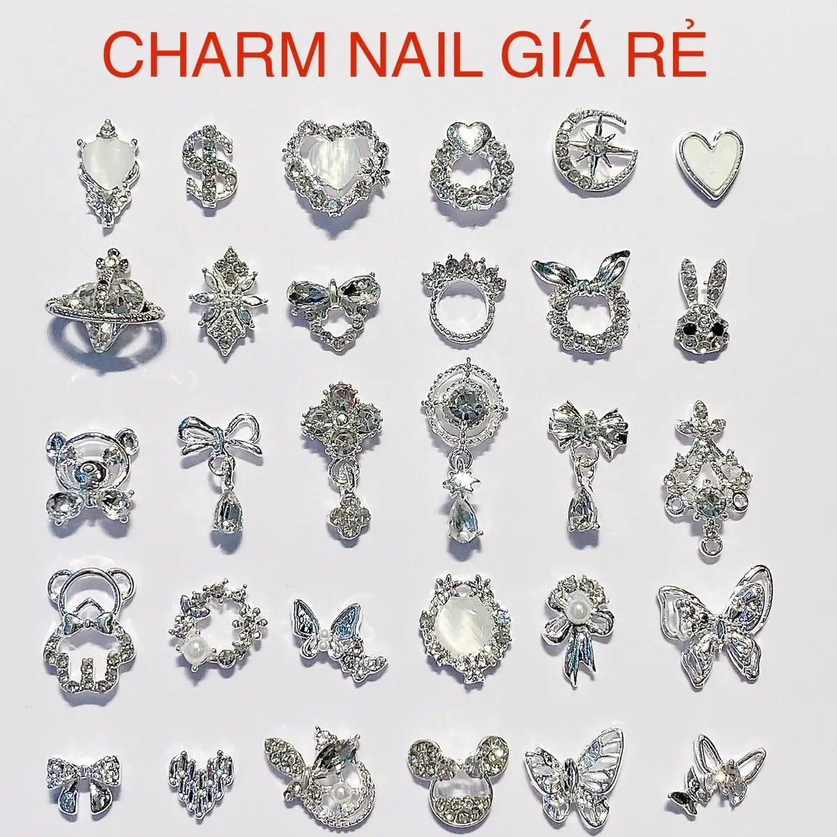 [Giá 1 viên] (Bảng 2) Charm nail đính móng tay, charm gắn móng nghệ thuật