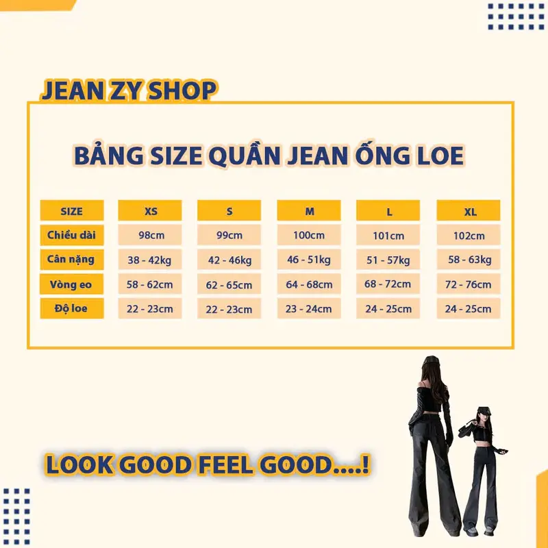 Quần jean ống loe màu xanh vintage đường may chéo mài rách JEAN ZY 5