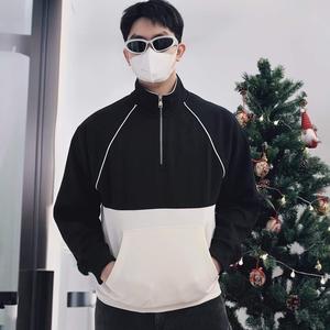 Áo Sweater cổ zip nỉ Devops Menswear Nam
